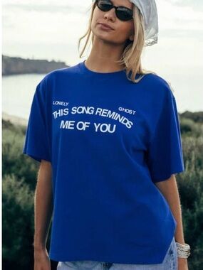 LONELY GHOST This Song Reminds Me of You Tee- NWT